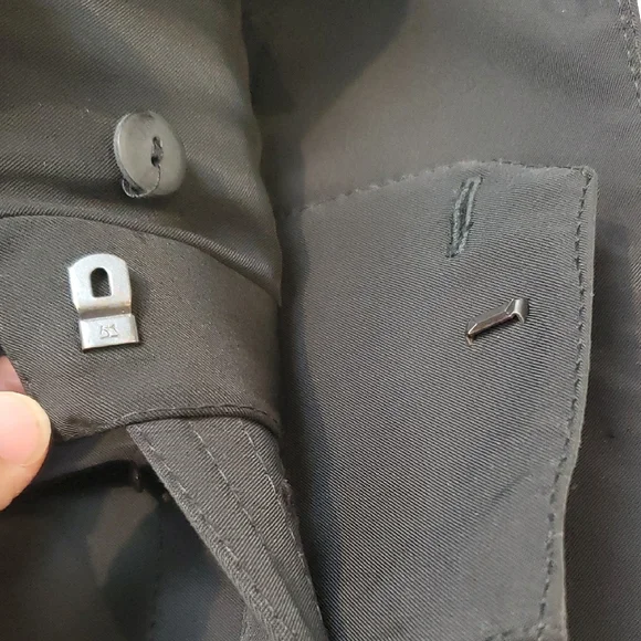 Karen Millen Black Boot Cut Flare Pants With Belt Office Trouser High Waist Sz 6 - Picture 7 of 14